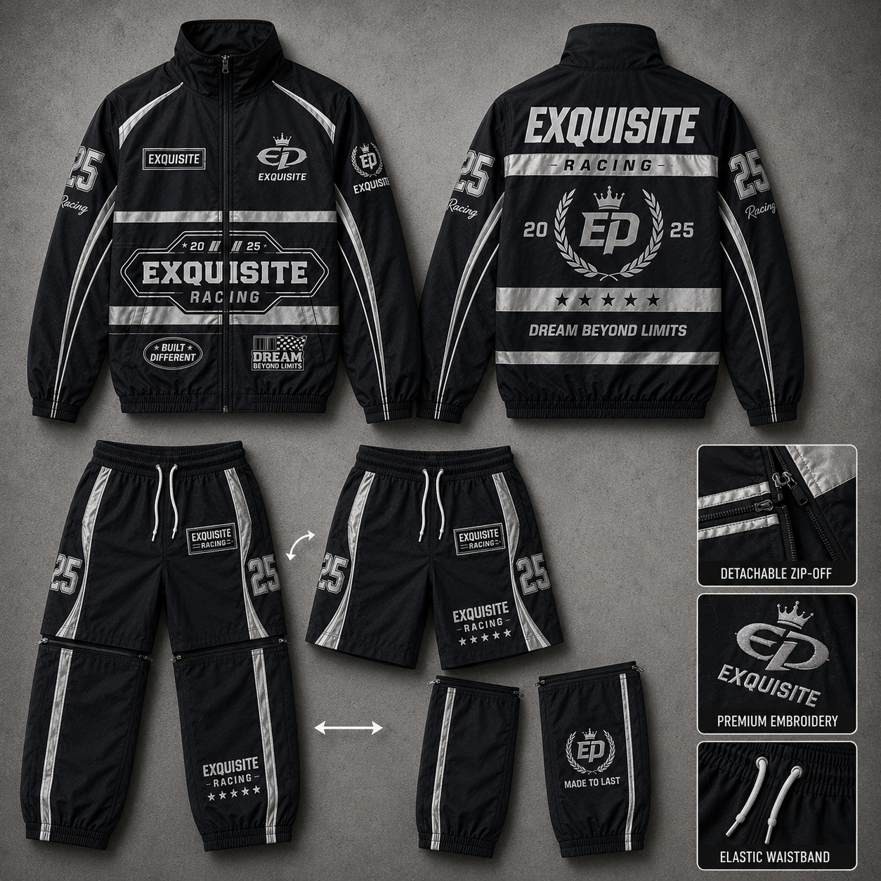Exquisite Racing Nylon Jacket