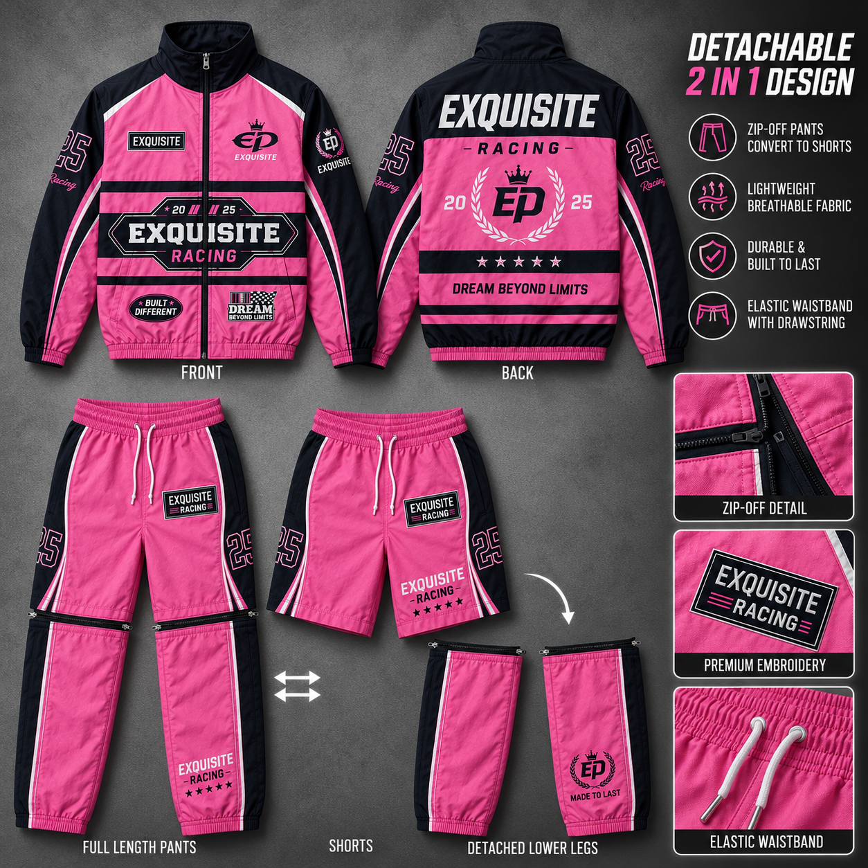 Exquisite Racing Nylon Jacket