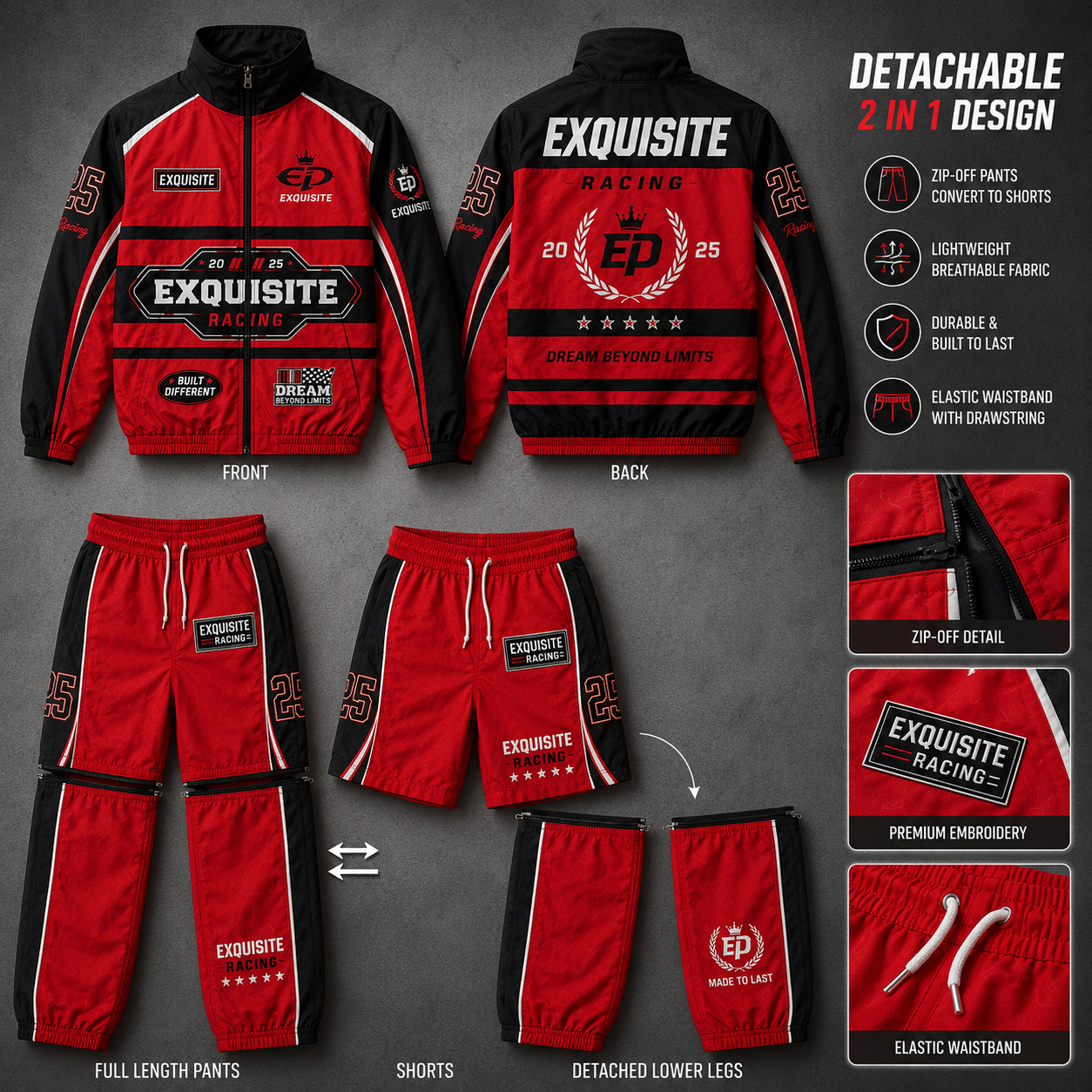 Exquisite Racing Nylon Jacket